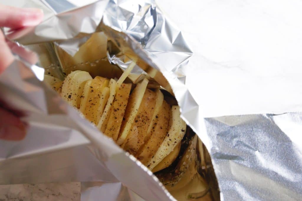 Foil Wrapped Potato