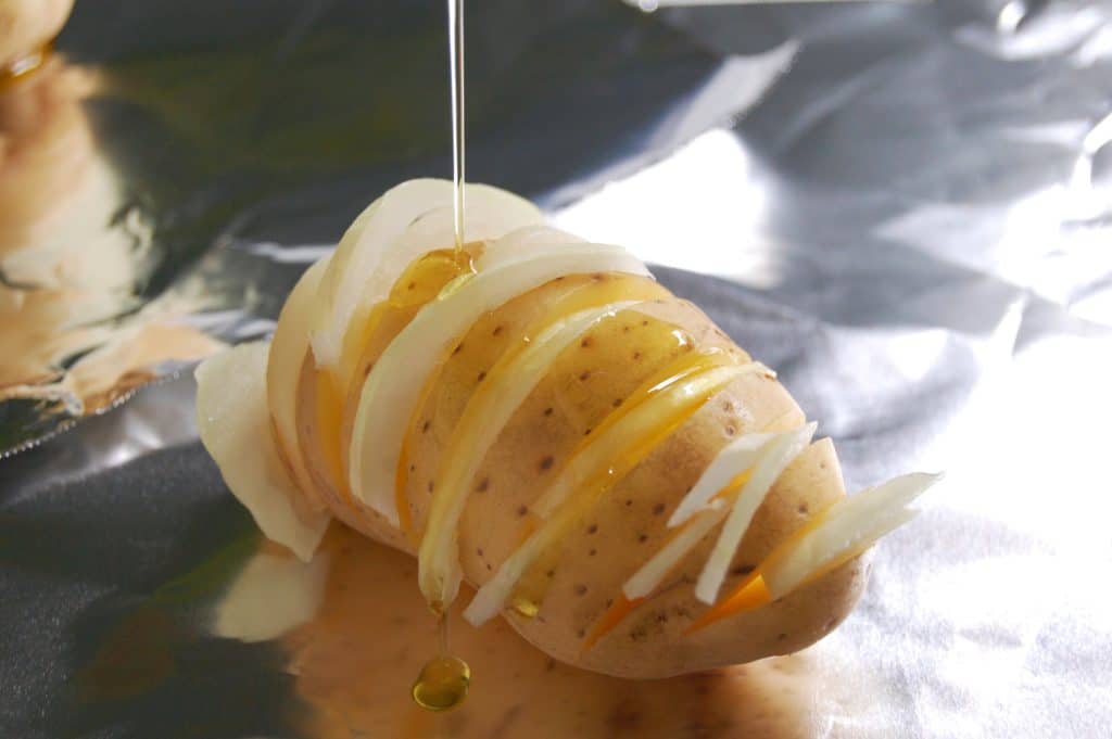Hasselback with EVOO