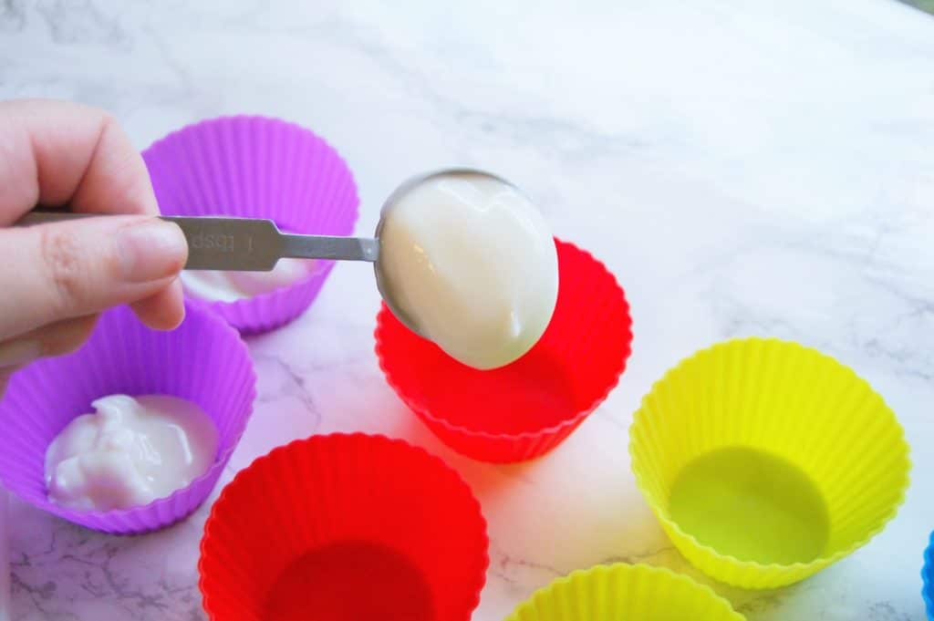 Yogurt in Silicone Muffin Liners