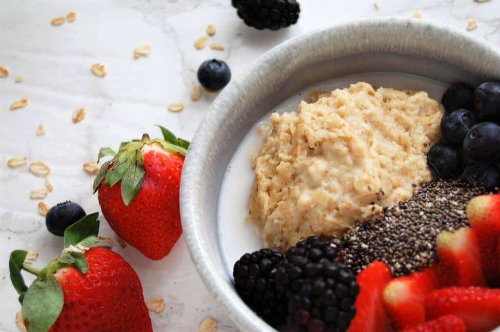 This Baked Vanilla Oatmeal Custard is creamy, sweet, delicious, but packed with fiber and protein for a well-rounded breakfast the whole family will love!