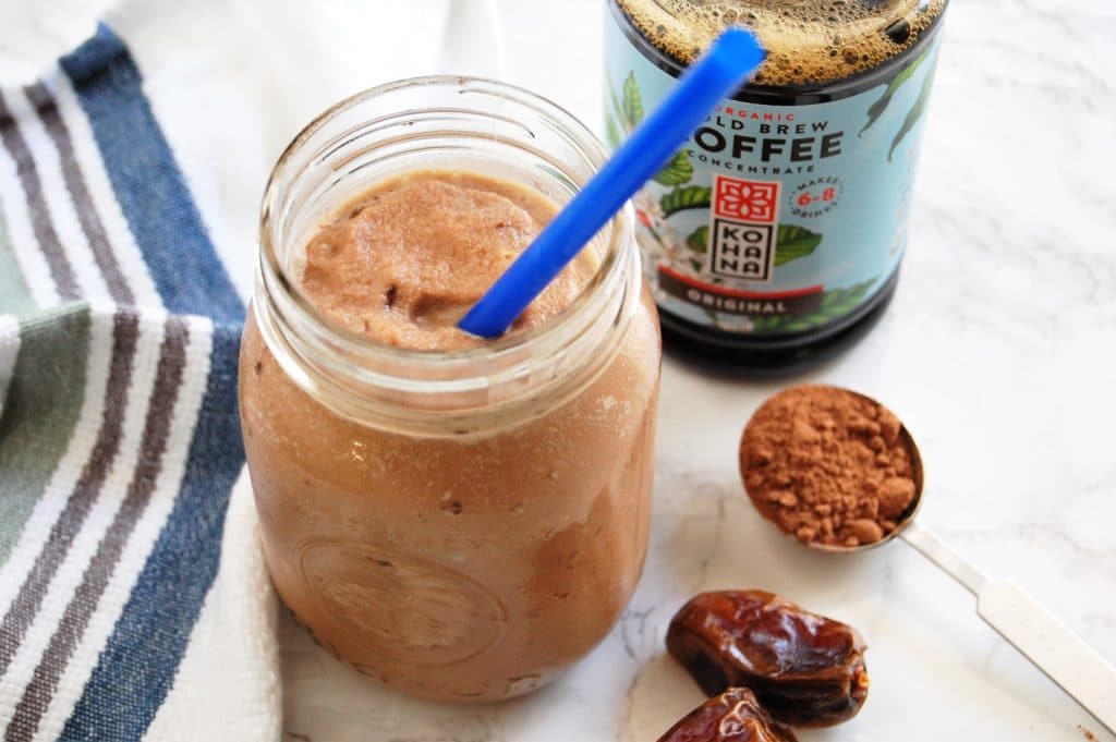 Cold Brew | Coffee | Recipe | Healthy | Mocha | Frappe | No Sugar Added | Naturally Sweetened | Nutritious | Vegan Mocha Frappe