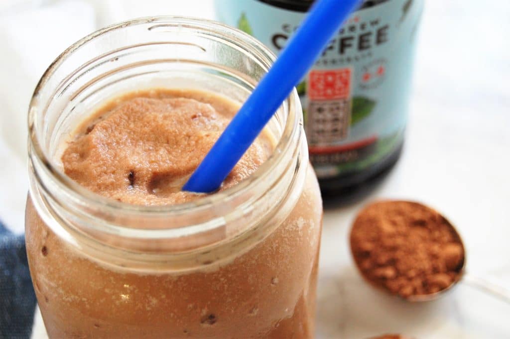 Cold Brew | Coffee | Recipe | Healthy | Mocha | Frappe | No Sugar Added | Naturally Sweetened | Nutritious | Vegan Mocha Frappe
