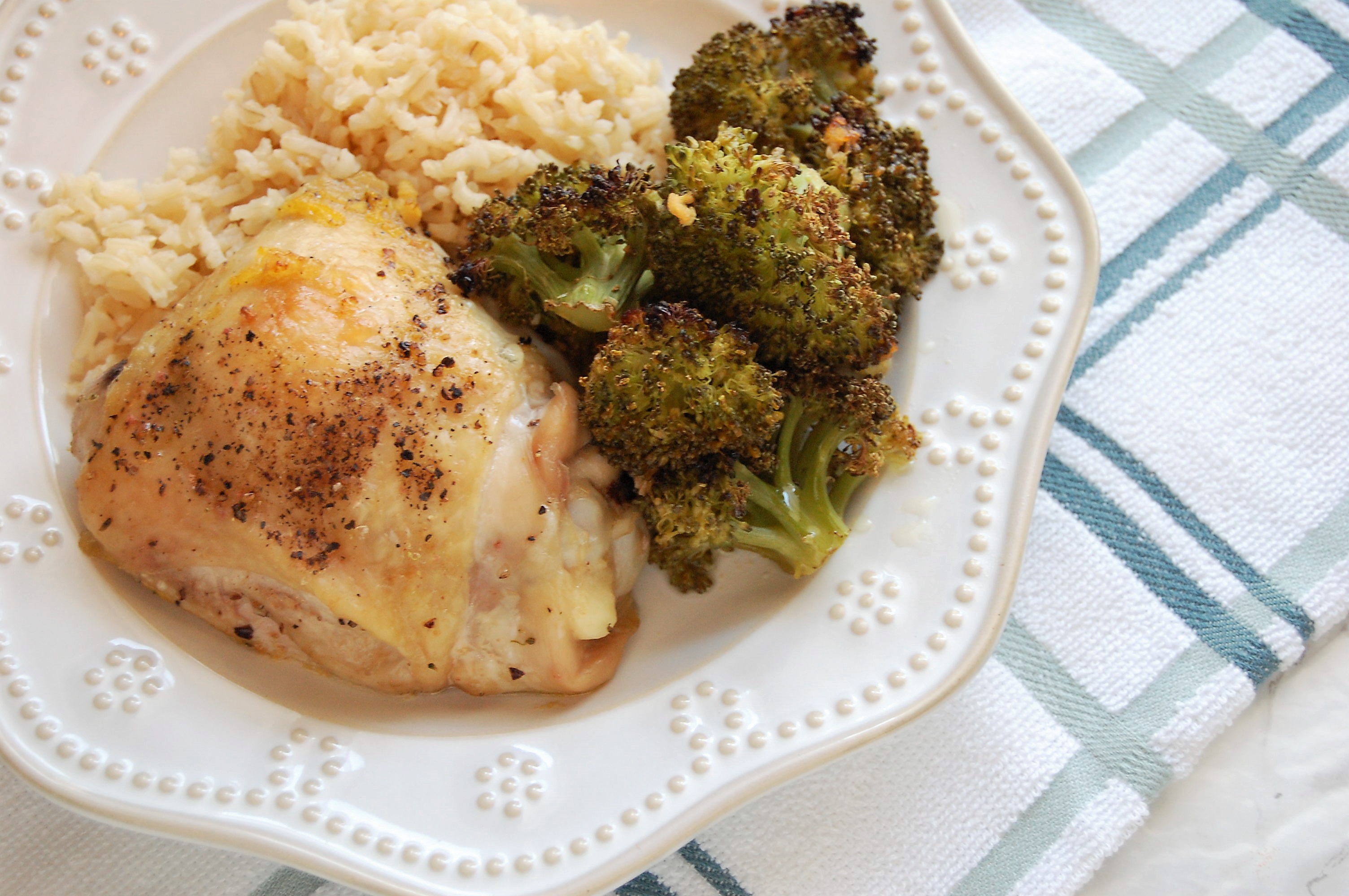 Easy Weeknight Sheet Pan Dinner of Orange Ginger Chicken and Broccoli | Gluten Free | Dairy Free | Healthy Recipe