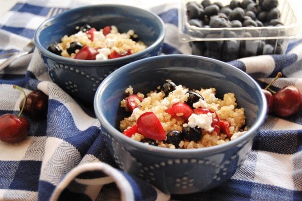 This summertime, festive salad is a perfect picnic side dish. The Fruity Quinoa Salad recipe is easy, gluten-free, has no added sugars, and is delicious. Get the recipe and others like it from @nutritiontofit.