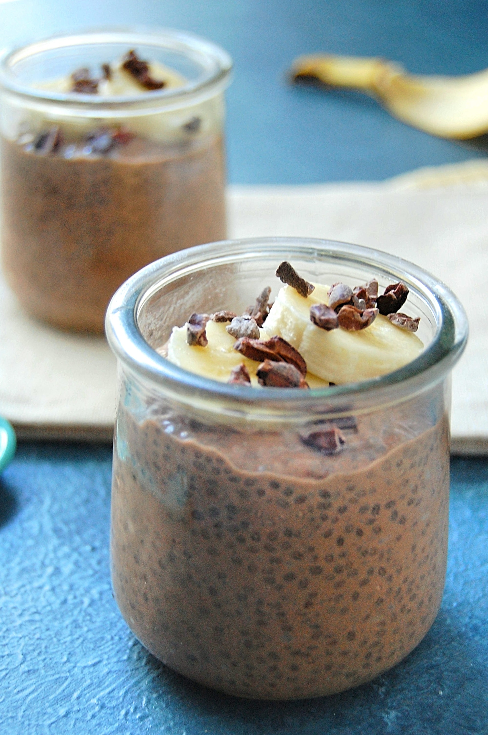 Chocolate Banana Kefir Chia Pudding