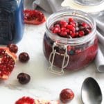 Pomegranate Cherry Chia Pudding is the easiest #CrazyHealthy snack with POM Wonderful 100% Pomegranate Juice. It's entirely fruit-sweetened, dairy-free, and a delicious take on chia pudding.