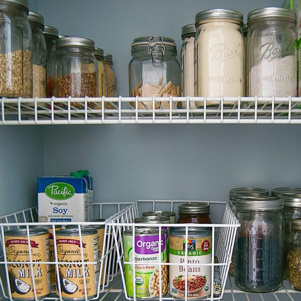 Creating designated baskets, bins, and sections in your pantry helps give everything a home and makes it less stressful to find healthy options. Spring Clean Your Kitchen.