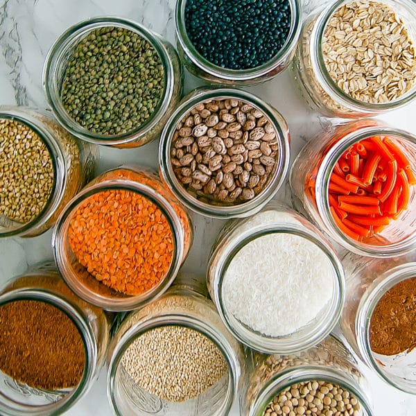 It's easier to align your eating to your healthy goals when you spring clean your kitchen by stocking it with healthy pantry staples.