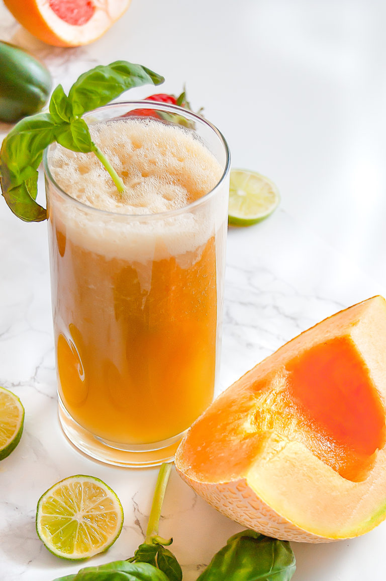 Cantaloupe Basil Agua Fresca