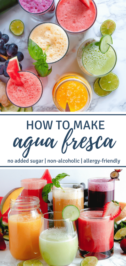 Learn how to make agua fresca, a simple, refreshing, non-alcoholic blended drink of fruit, lime, and water. They're great for Cinco de Mayo and warm summertime fun!