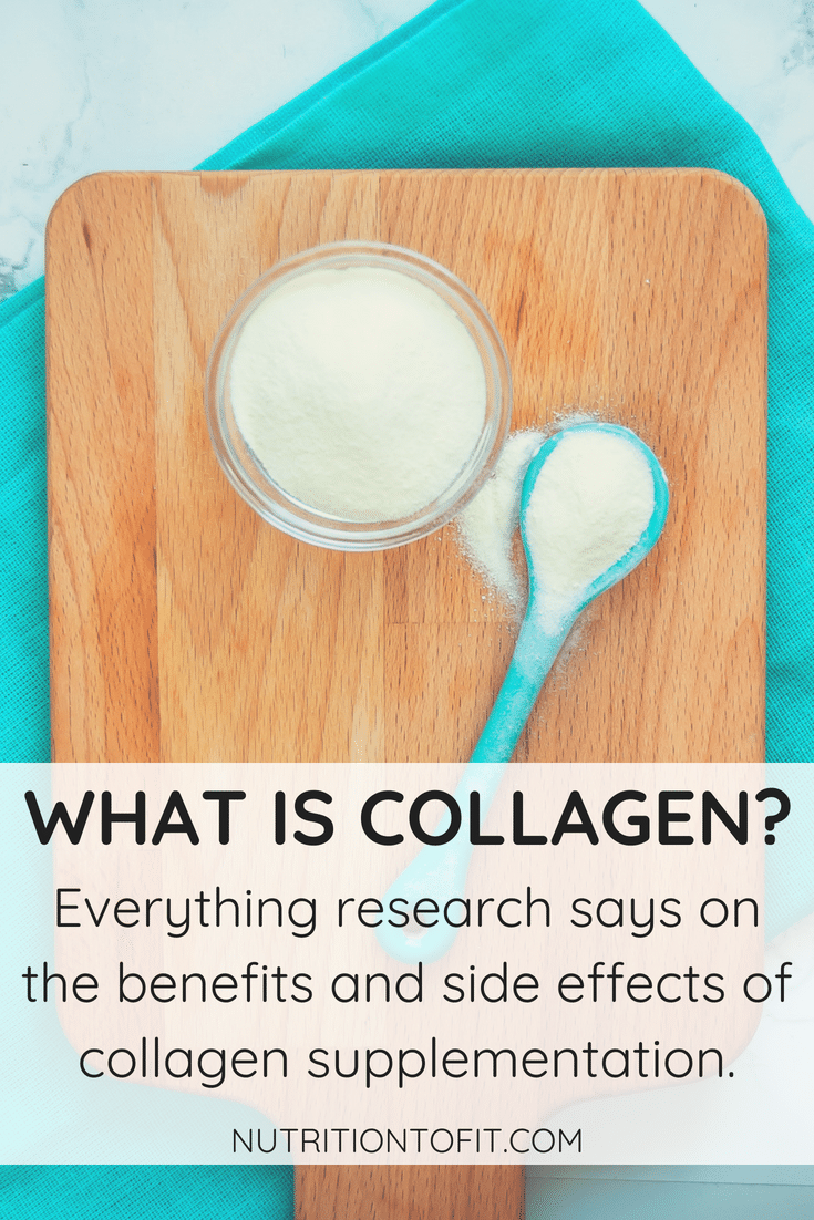 Collagen is a trendy nutritional supplement that many are adding to their diets. But what does it actually do? What does the science and research say about collagen? Let’s dive in together to see what research says about collagen benefits and collagen side effects.