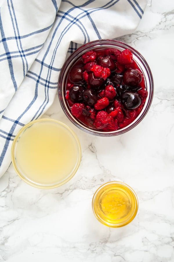 This sparkling berry cherry limeade is a refreshing, low-sugar drink that's easy to make at home with a few simple, real food ingredients.