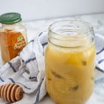 This golden chai latte makes a subtly sweet and spicy cozy drink that tastes amazing warm or iced!