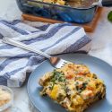Chicken & Spinach Spaghetti Squash Bake
