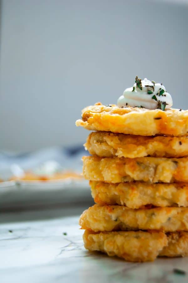 Mashed potato patties are a fun way to use up Thanksgiving leftovers. This leftover mashed potatoes recipe features baked mashed potato patties that are perfect appetizers for snacking!