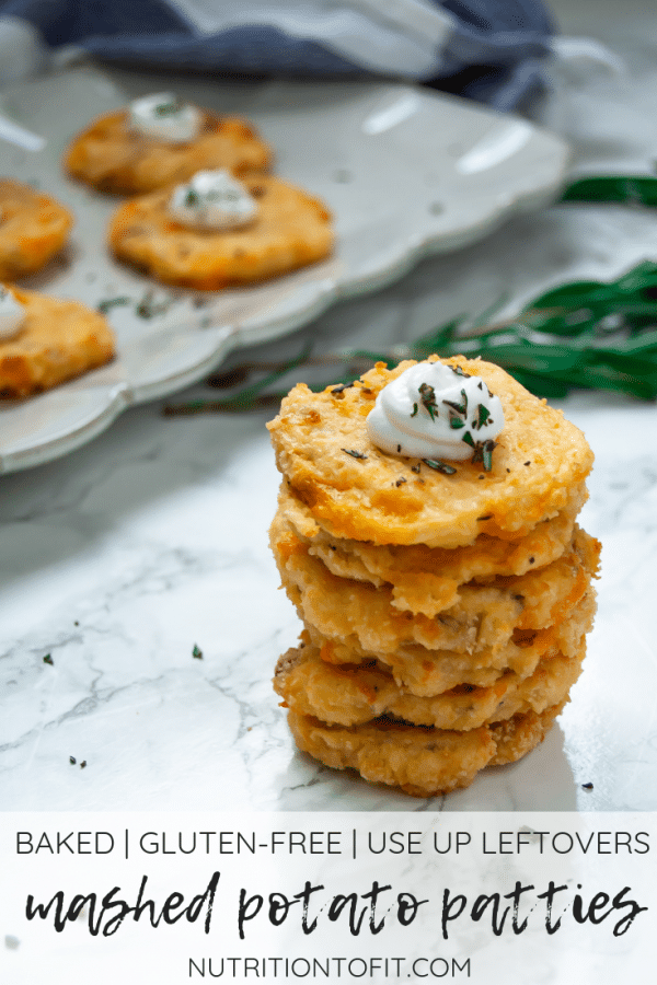 Mashed potato patties are a fun way to use up Thanksgiving leftovers. This leftover mashed potatoes recipe features baked mashed potato patties that are perfect appetizers for snacking!