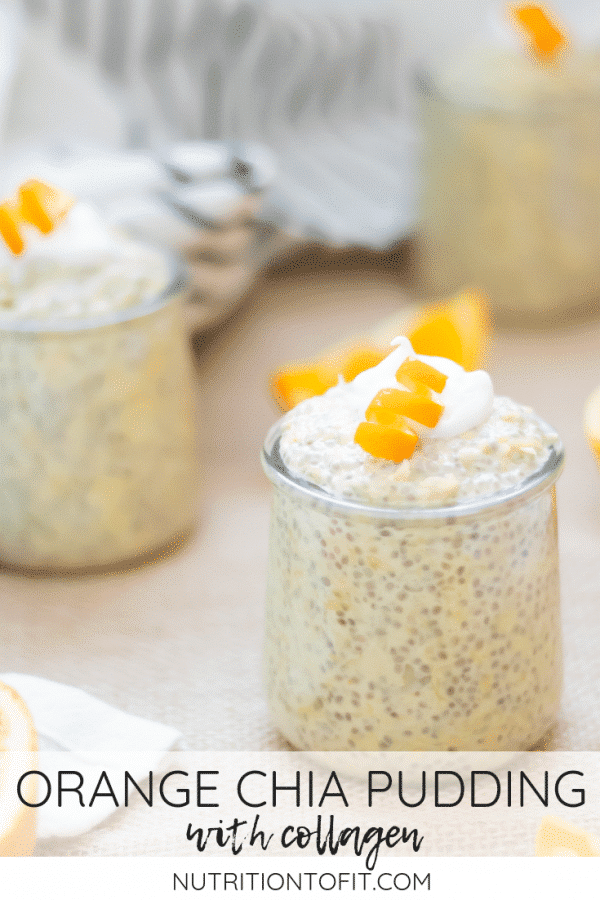 This orange chia pudding tastes like a healthy creamsicle pudding. Rich with fiber, protein, healthy fats, and with no added sugar, it makes a great balanced meal or healthy snack.