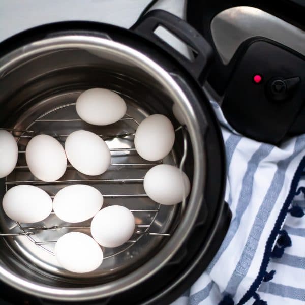 eggs in an open instant pot