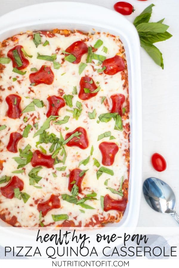 Pizza Quinoa Casserole with Chicken