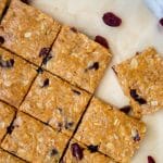 Peanut Butter & Jelly Bites can be made in bar form as well