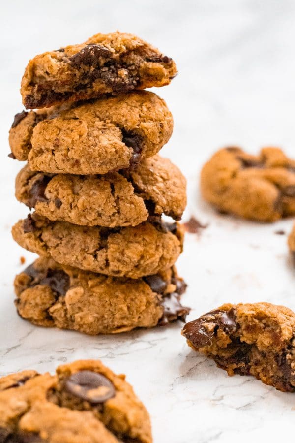 a stack of cookies