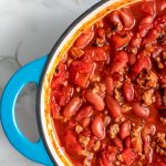 Pinterest image of gluten-free chili