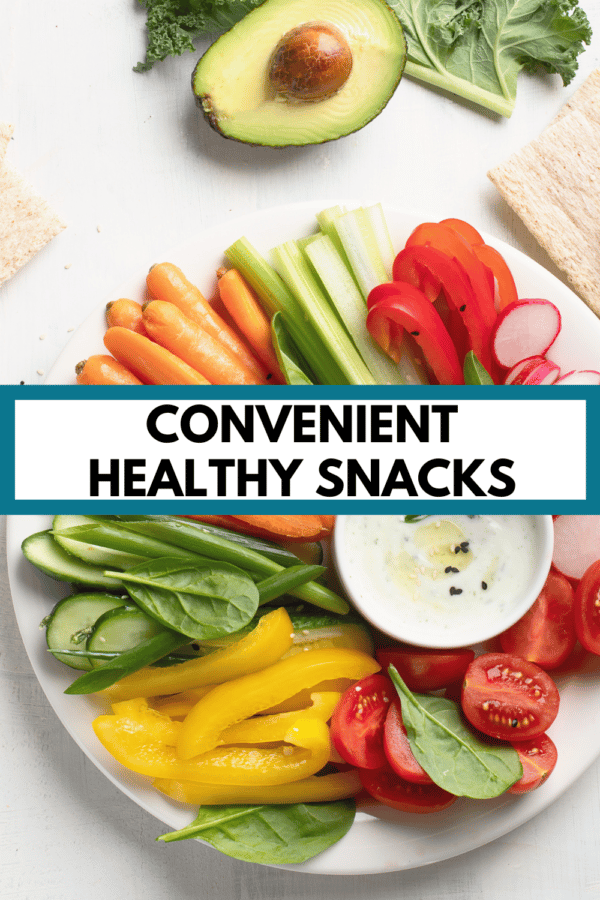a veggie platter for quick healthy snacks