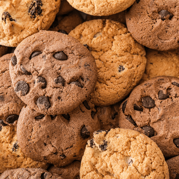 assorted chocolate chip cookies