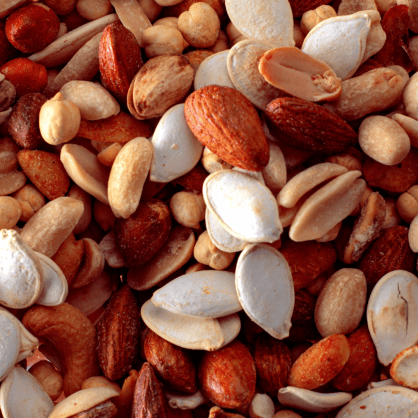 mixed nuts and seeds for quick healthy snacks
