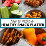 healthy snacks in a muffin tin