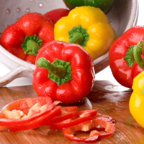 nightshade bell peppers sliced