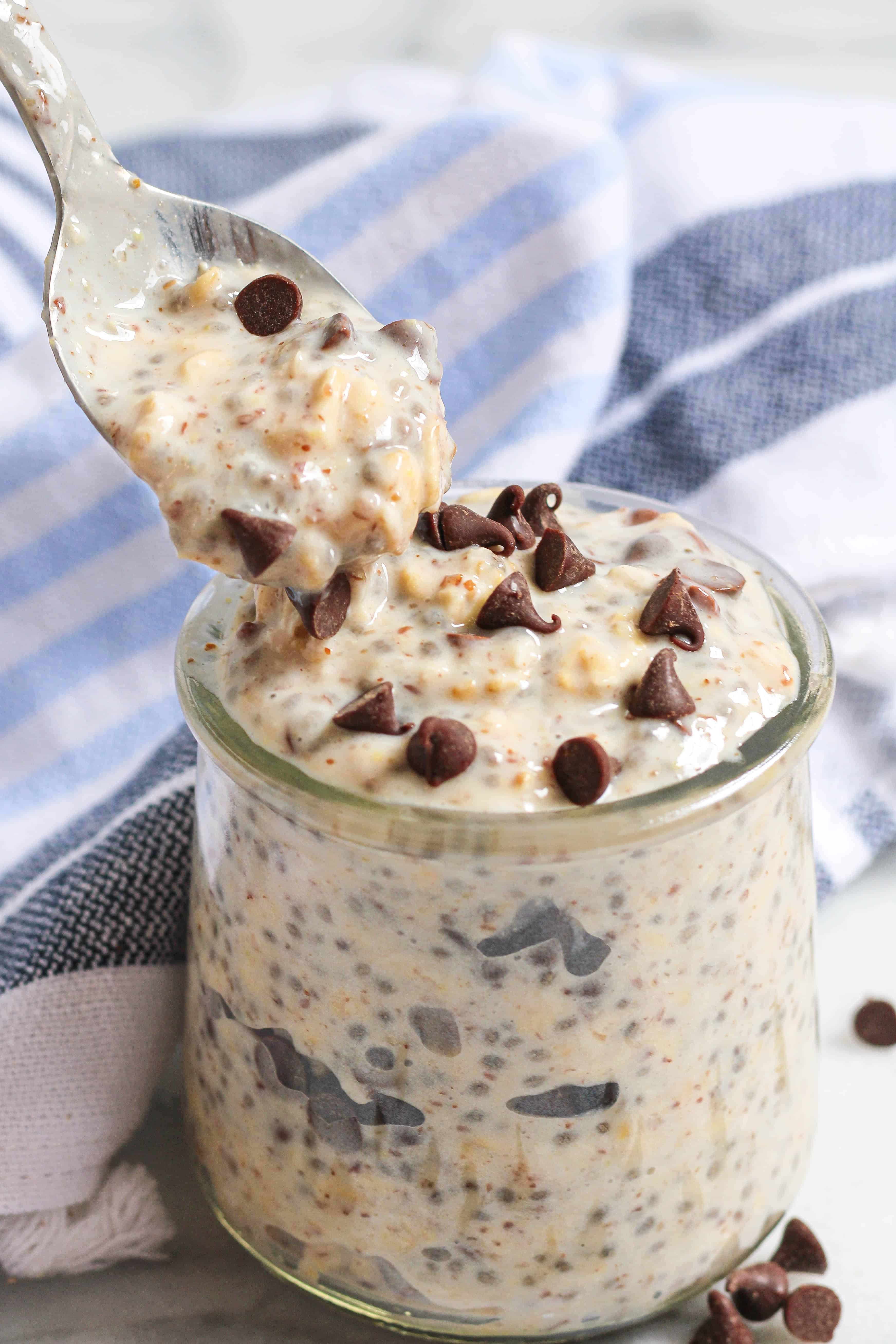 Cookie Dough Overnight Oats - Fresh Apron