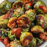 Maple Balsamic Brussels Sprouts