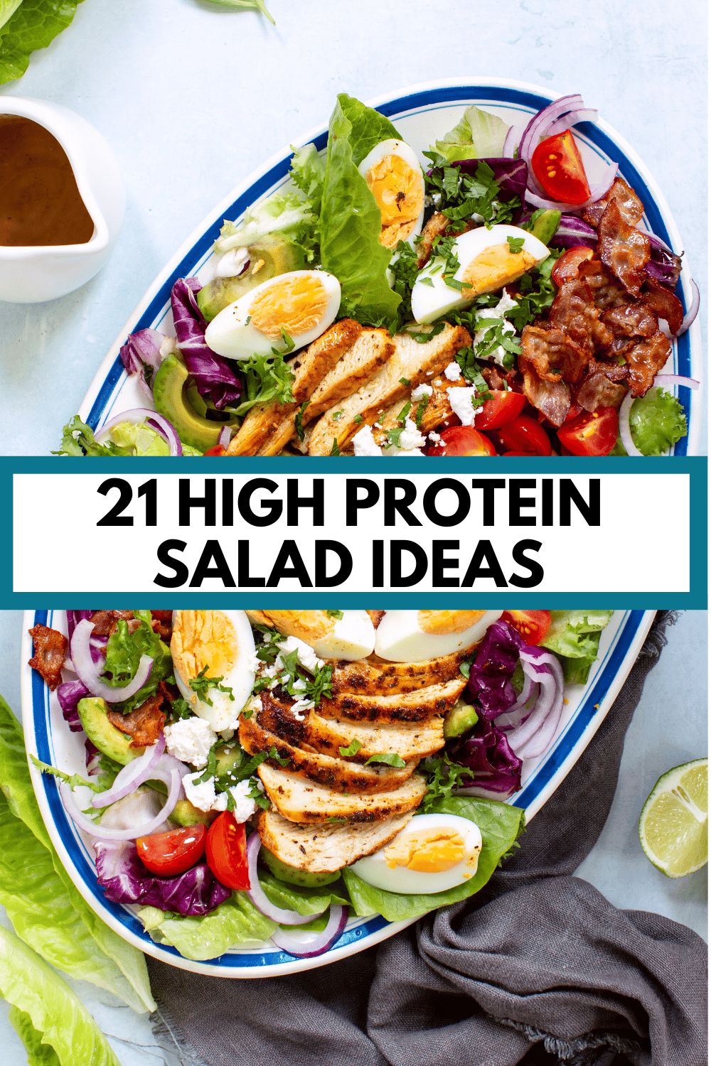 21 High Protein Salad Ideas - Nutrition to Fit by Lindsey Janeiro