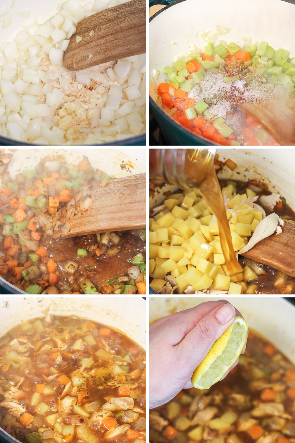 steps to make a bone broth chicken soup
