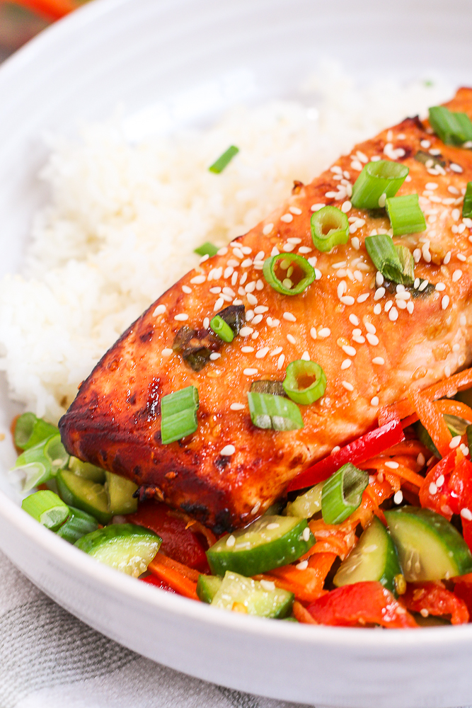 Air Fryer Miso Salmon - Nutrition to Fit | Lindsey Janeiro - Simple ...