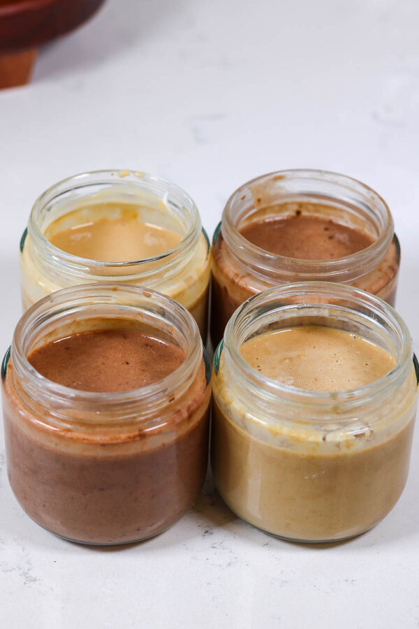 mixing the base for coffee chia pudding