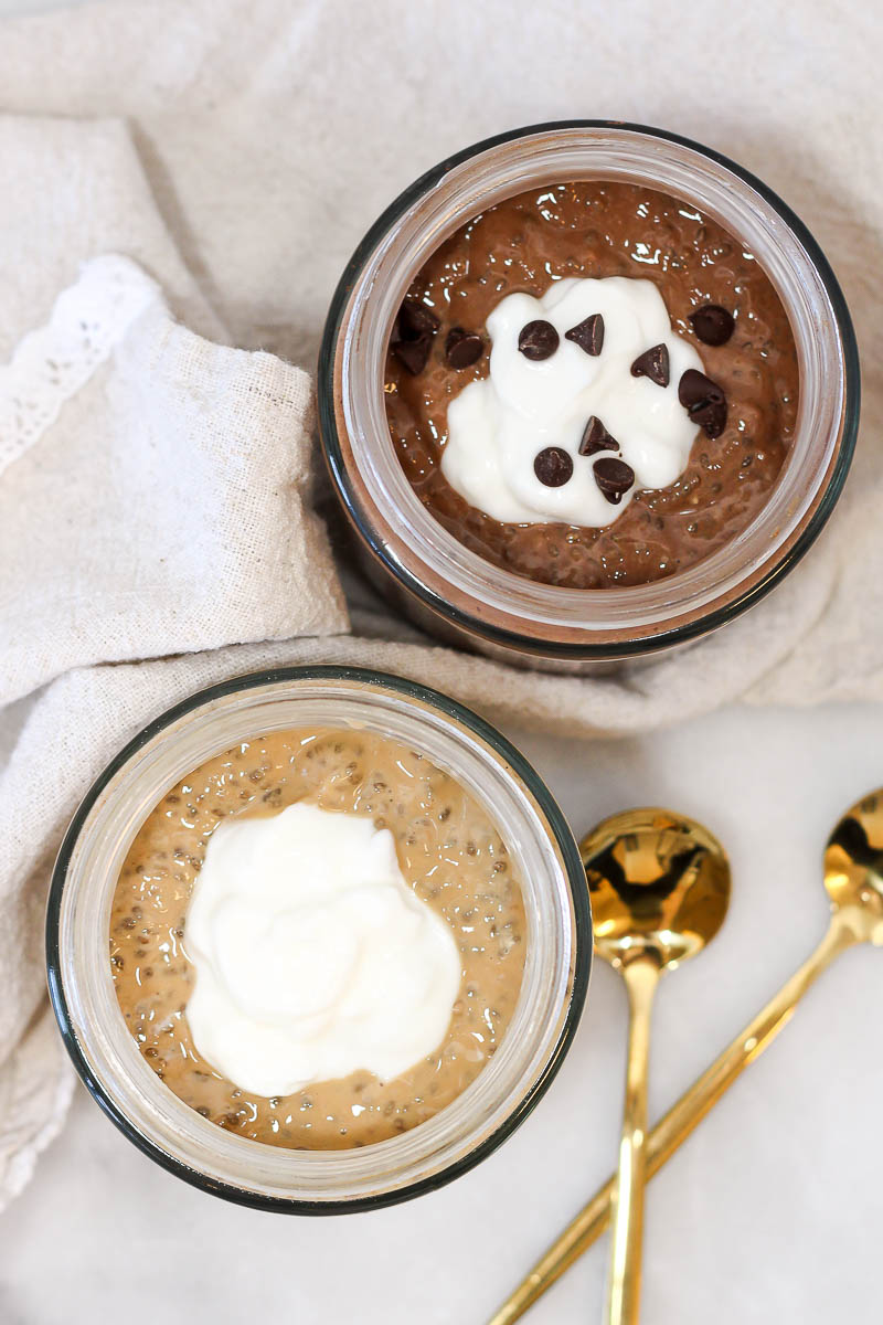 Coffee Chia Pudding (Vanilla Latte & Mocha)