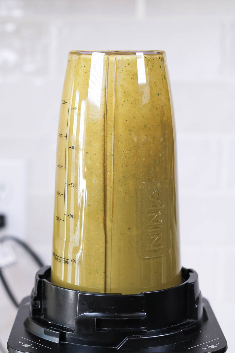 blending basil balsamic dressing