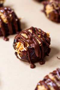 chocolate drizzled coconut dates