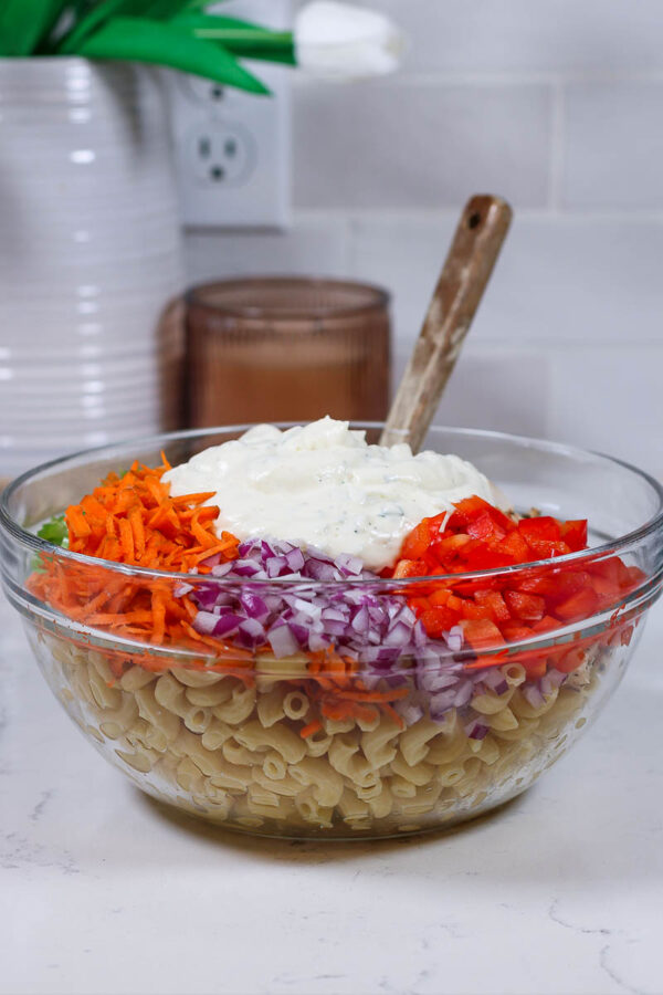 ready to stir chicken macaroni pasta salad
