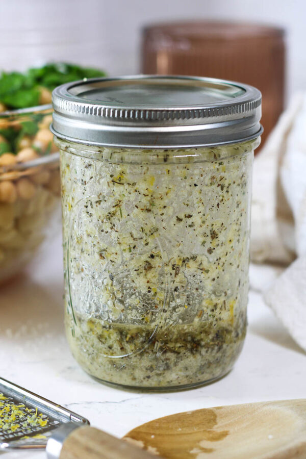 lemon parmesan dressing for bean pasta salad