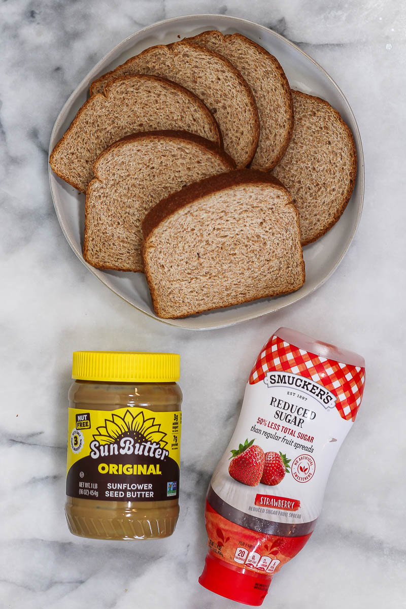 ingredients to make homemade uncrustables