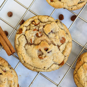 chocolate chip cookie with cinnamon