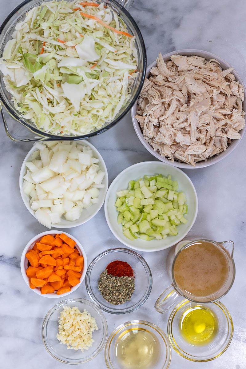 chicken cabbage soup ingredients