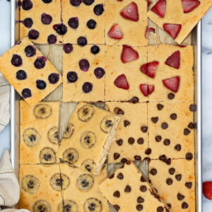 Sheet Pan Pancakes From Mix