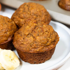 banana and carrot muffins