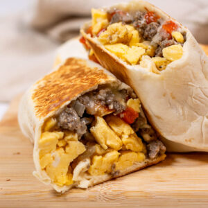 high protein breakfast burritos
