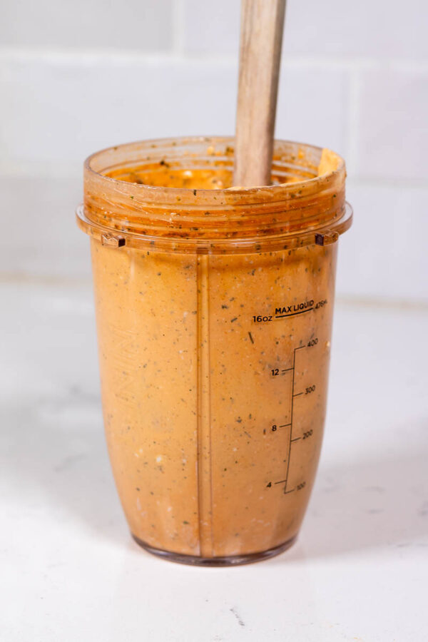 blended buffalo sauce for buffalo chicken salad