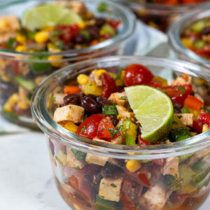 southwest chopped salad meal prep